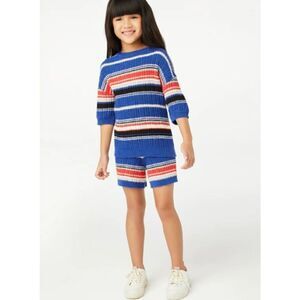 Free Assembly variegated ribbed sweater knit set sz XL